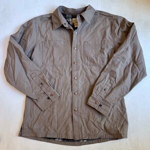 Blue Mountain Flannel Lined Button Down Shirt Jacket